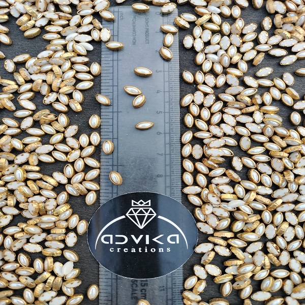 Eye Shape Ceramic fitting stone for DIY