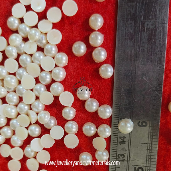 8mm Circle Half-Cut Bead