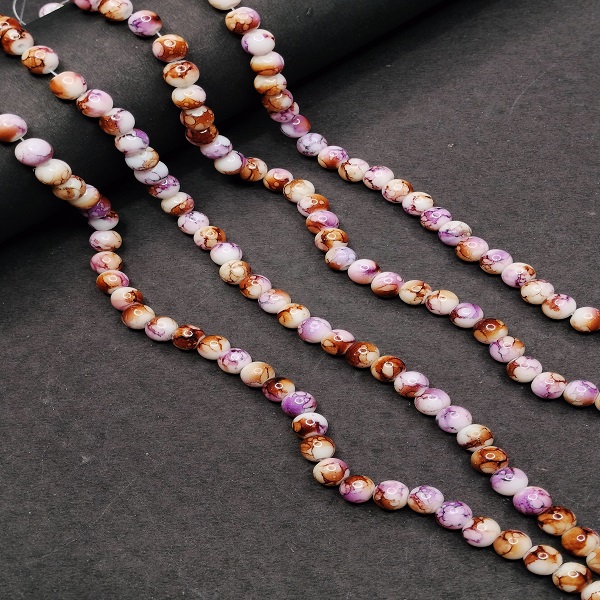Colored Textured Marble Beads 10