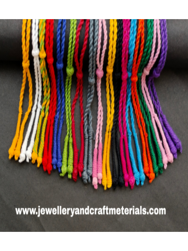 Cotton necklace dori multi colors