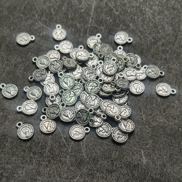 Monalisa Silver oxidized hanging charms