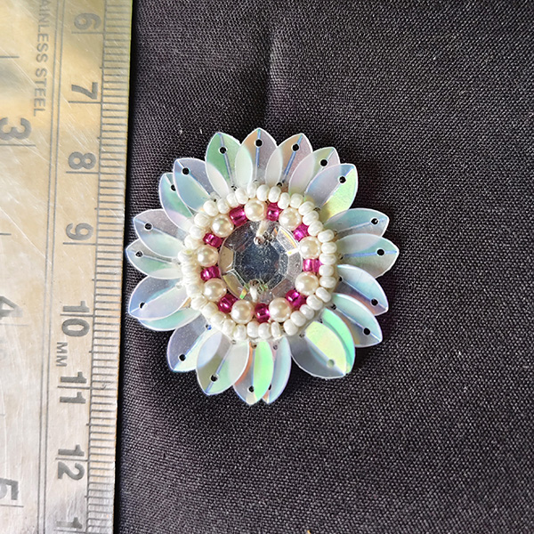 White sunflower patch