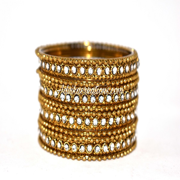 Metal golden bangles 