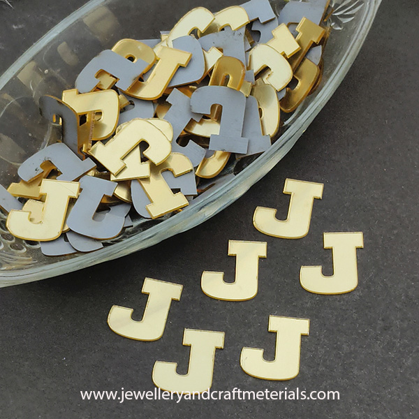 J alphabet 1 inch cutout