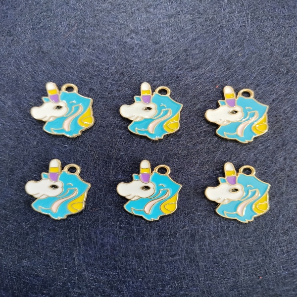 Blue Unicorn Charm