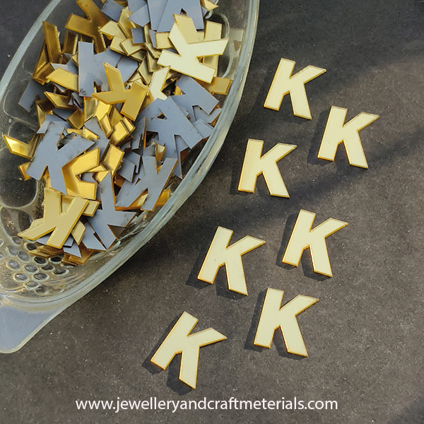K alphabet 1 inch cutout