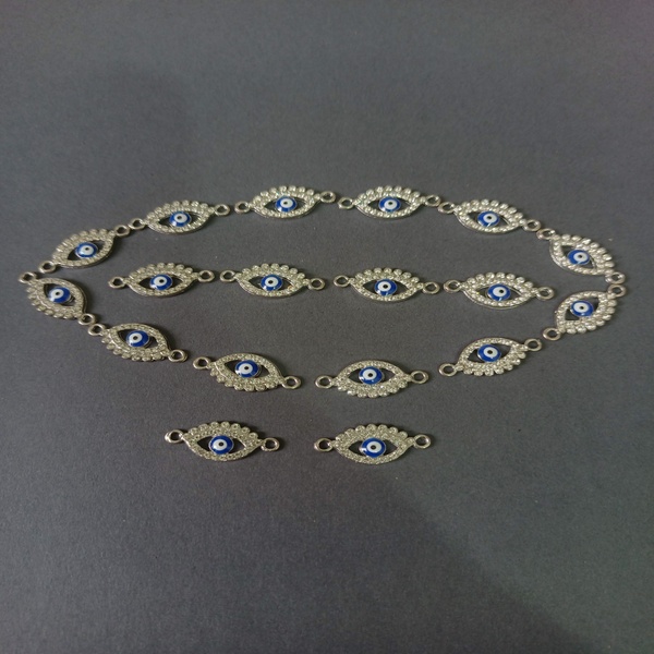 Blue Evil eye charm for DIY jewelry and craft 