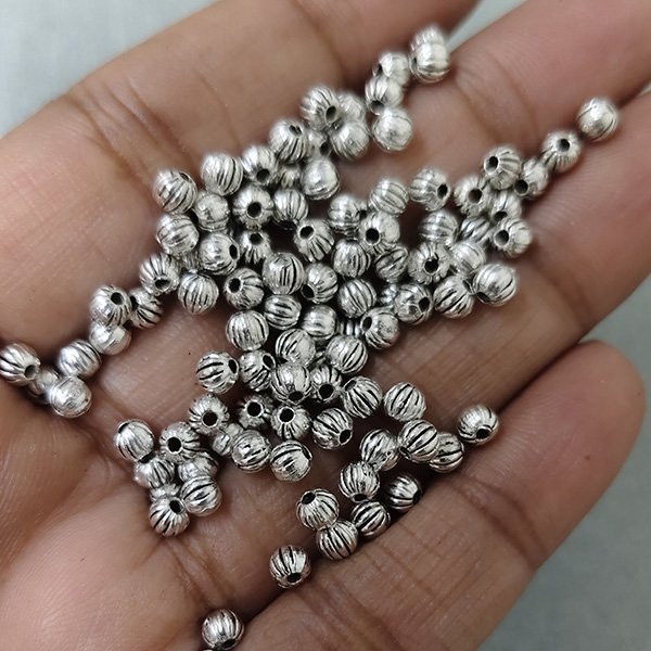 Small Round Oxidized beads 01
