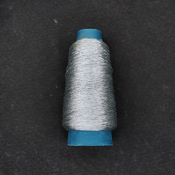 Silver Zari Rol for DIY art and craft Embroidery 6-ply thread