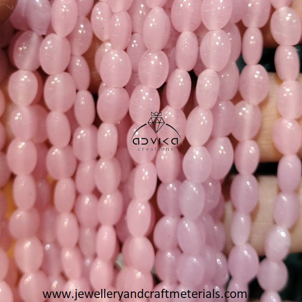 Flat Oval Beads for DIY Jewelry and craft 03