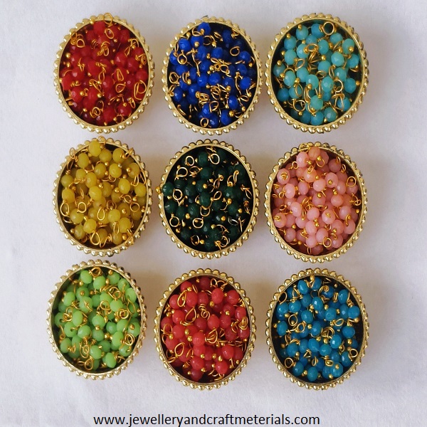 Combo of 9 colors Chic Crystal Loreal Beads for DIY