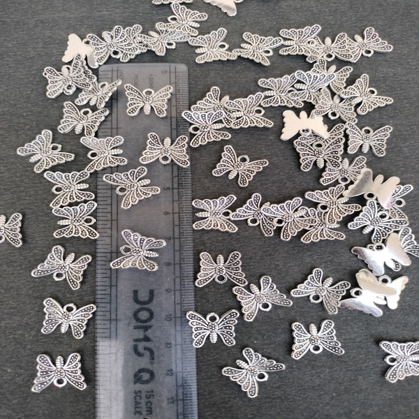 butterfly silver charm