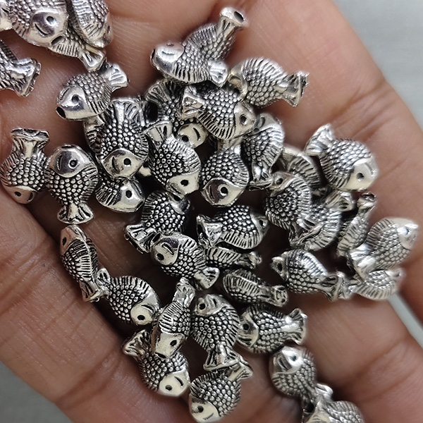 Oxidised Fish Bead 02