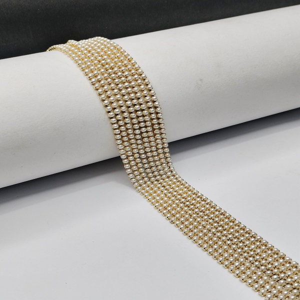 Pearl chain for jewelry making and embroidery