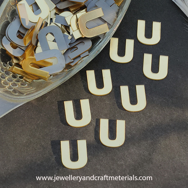 U alphabet 1 inch cutout