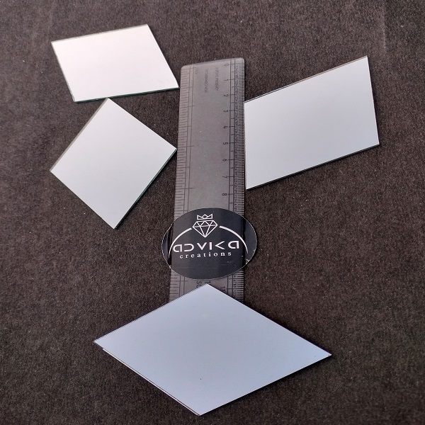 big size diamond shape mirror