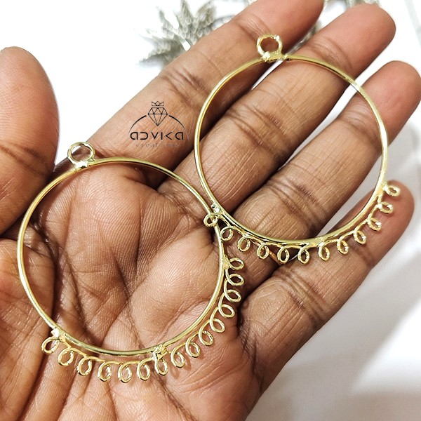 ZigZag bali front loop earring base