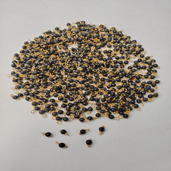 Black color Spacer Beads Loreals (Jewelry Supply)
