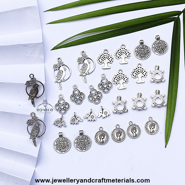 Designer Oxidized charm combo 11