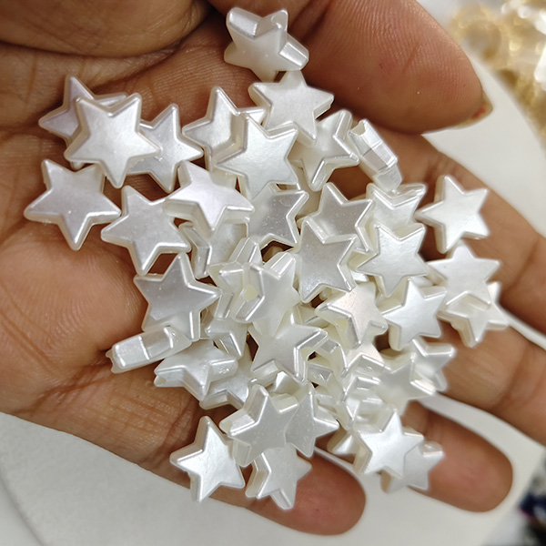 Star shape mother pearl beads