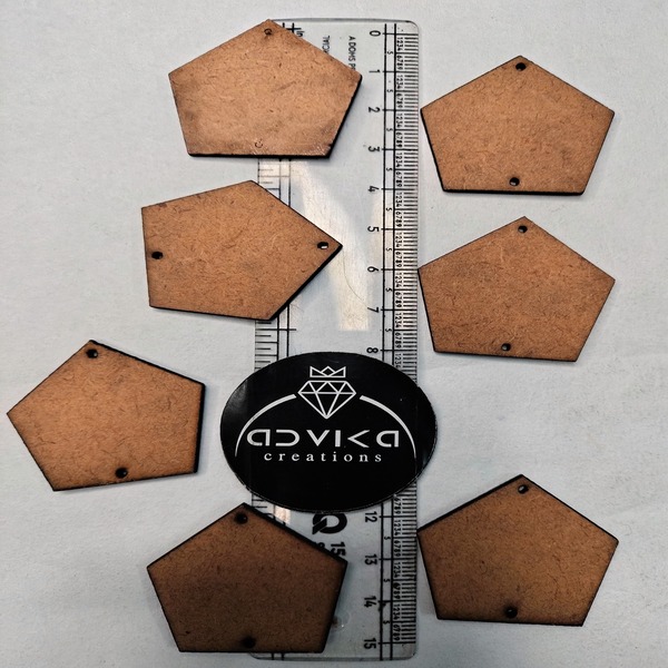 Pentagon shape MDF cutting 3.5 cm