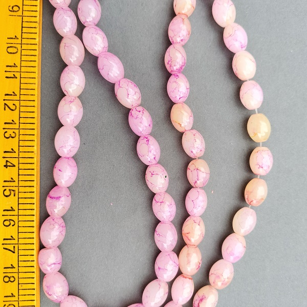 Texture Oval Beads for DIY Jewelry and craft