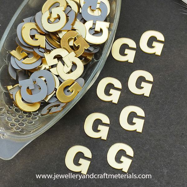 G alphabet 1 inch cutout